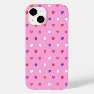 Polka harten roze Case-Mate iPhone 14 hoesje