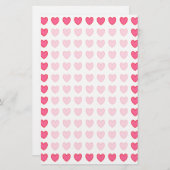 Polka Hearts Briefpapier (Voorkant / Achterkant)