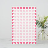 Polka Hearts Briefpapier (Staand voorkant)