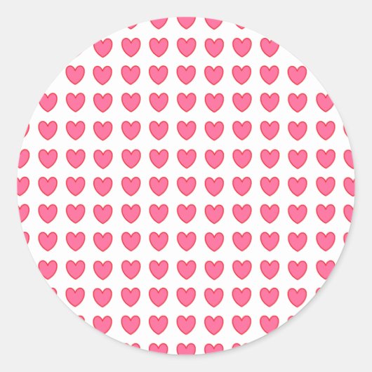 Polka Hearts Sticker (Voorkant)