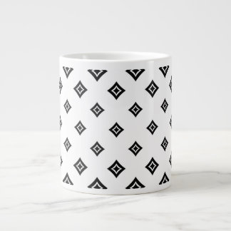 Polka Jumbo Mug à motifs en diamant noir