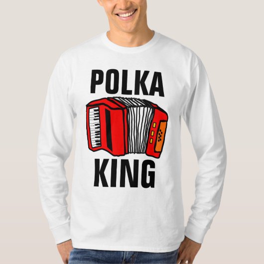 POLKA KING ACCORDIAN T SHIRTS (Voorkant)