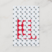 Polka, maar modern visitekaartje (Achterkant)