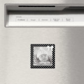 Polka noir et blanc avec aimant photo pointillé (In Situ (Lave-vaisselle))