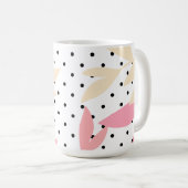 Polka Pattern, 15oz Coffee Mug (Devant droit)