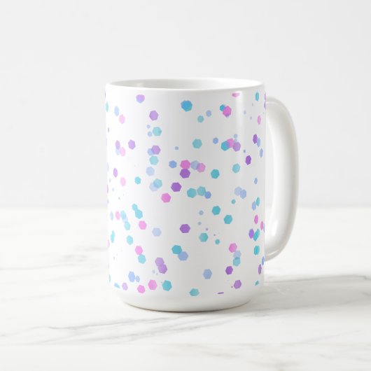 Polka Pattern, 15oz Coffee Mug (Devant droit)