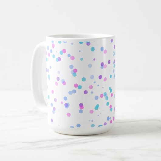 Polka Pattern, 15oz Coffee Mug (Devant gauche)