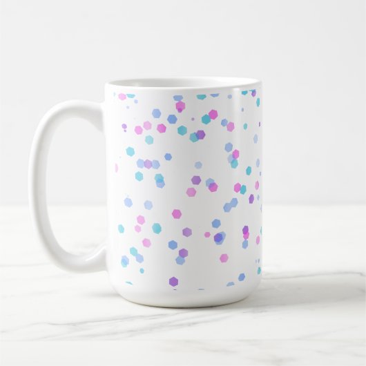 Polka Pattern, 15oz Coffee Mug (Gauche)