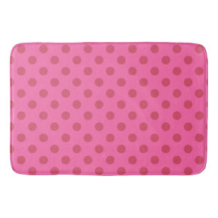 Polka pink, retro, roze badmat