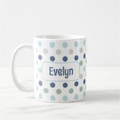 Polka Pot Mug Coastal Personnalisé (Gauche)