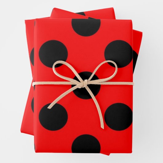 Polka-puntpatroon Inpakpapier Vel (In situ)