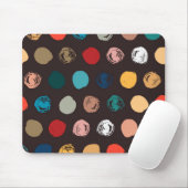 Polka-puntpatroon Muismat (Met muis)