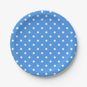 Polka-puntpatroon Papieren Bordje