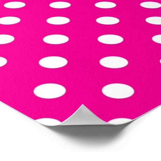 Polka-puntpatroon Poster (Hoek)