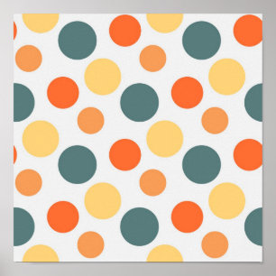 Polka-puntpatroon Poster
