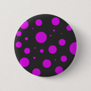 Polka-puntpatroon Ronde Button 5,7 Cm