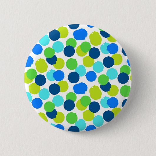 Polka-puntpatroon Ronde Button 5,7 Cm (Voorkant)