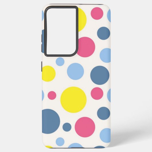 Polka-puntpatroon Samsung Galaxy Hoesje (Achterkant)