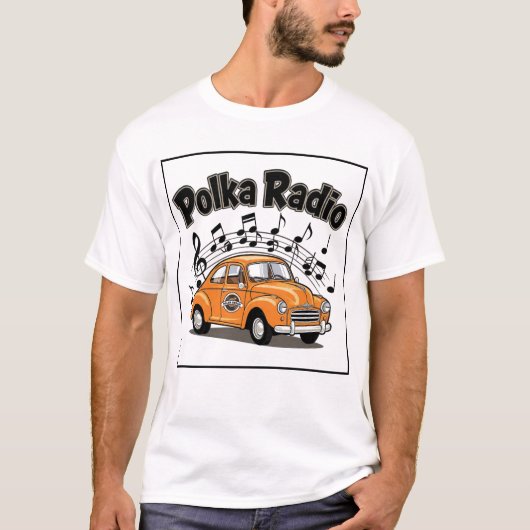 Polka Radio Classic Car T-Shirt (Devant)