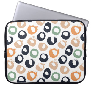 Polka stip naadloos patroon. illustratie. laptop sleeve