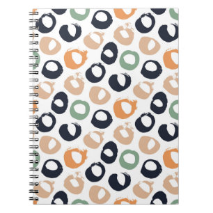 Polka stip naadloos patroon. illustratie. notitieboek