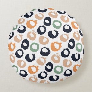 Polka stip naadloos patroon.  illustratie. rond kussen