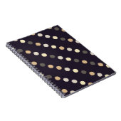 Polka stip naadloos patroon. Scribble texture. Tek Notitieboek (Rechterzijde)