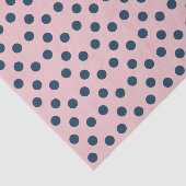 Polka stipt roze en marineschool tissuepapier (Detail)