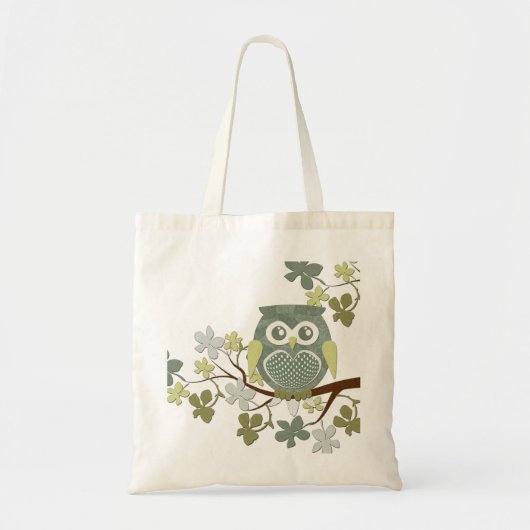 Polka Tree Owl Bag Tote Bag (Voorkant)
