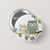 Polka Tree Owl Button (Voorkant /achterkant)
