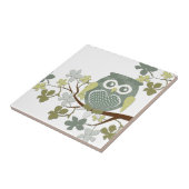 Polka Tree Owl Tile Tegeltje (Zijkant)