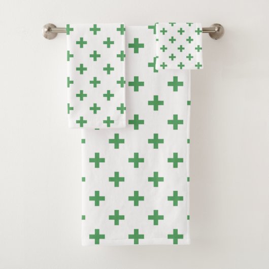 Polka verte croise sur blanc (En situation)