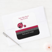 Polkadot Ladybug SQUARE Favor Sticker (Envelop)
