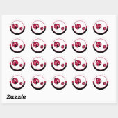 Polkadot Ladybugs Envelope Seals Ronde Sticker (Vel)
