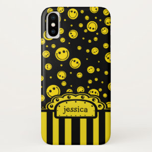 PolkaDot Name Sjabloon iPhone X Hoesje