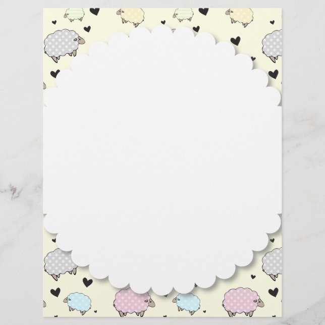 Polkadot Pastel Sheep (Voorkant)