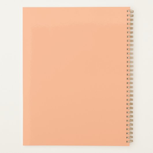 Polkadot Peach Fuzz Planner (Achterkant)
