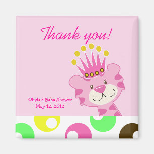 Polkadot Queen of the Oerwoud Favor Magnet Magneet