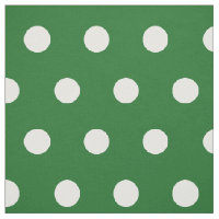 Polkadot vert et blanc motif do-it-yourself tissu
