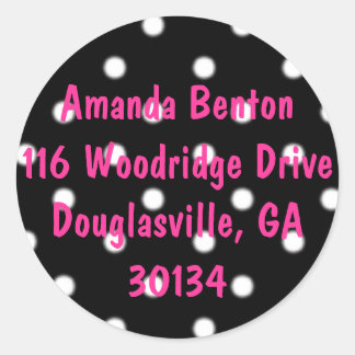 polkadots, Amanda Benton116 Woodridge DriveDoug... Ronde Sticker