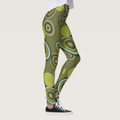 polkadots bloemen veer groene leggings (Rechts)