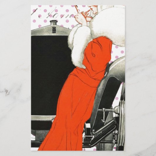 polkadots flapper briefpapier (Voorkant)