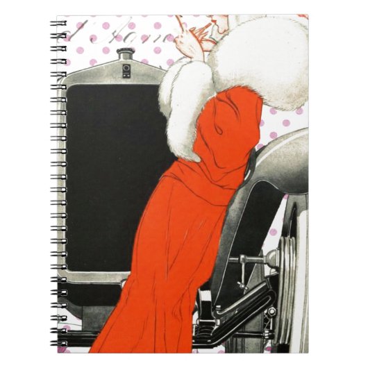 polkadots flapper notitieboek (Voorkant)