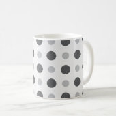 Polkadots Gray Koffiemok (Voorkant rechts)