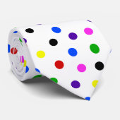 Polkadots Spots & Stippen Patroon Stropdas (Opgerold)