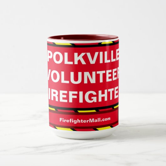 POLKVILLE VOLUNTEER FIREFIGHER Mug (Centre)