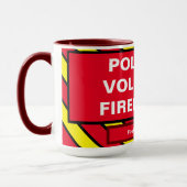 POLKVILLE VOLUNTEER FIREFIGHER Mug (Gauche)