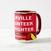 POLKVILLE VOLUNTEER FIREFIGHER Mug (Devant droit)