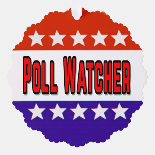 Poll Watcher Ornament Kaart (Voorkant)