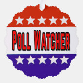 Poll Watcher Ornament Kaart (Achterkant)